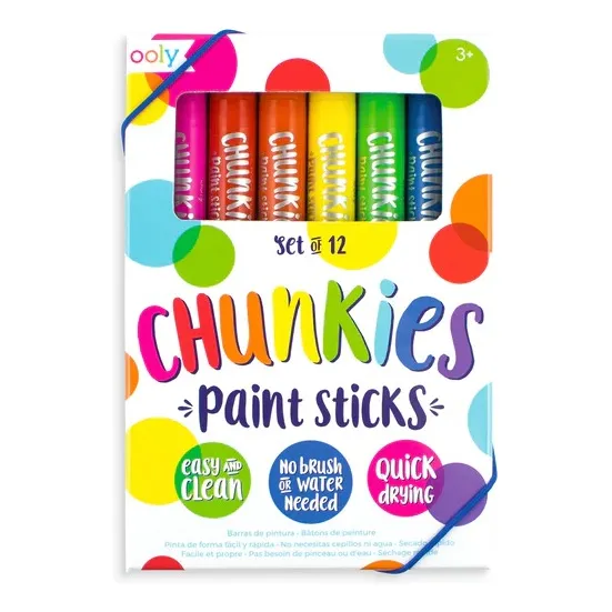 Barras De Pintura 12pk Chunkies Colores Clásicos Ooly
