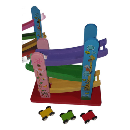 Mini Pista Tobogán Madera Juego Didáctico Montessori +3 Años Mini Pista Tobogán Madera Juego Didáctico Montessori +3 Años