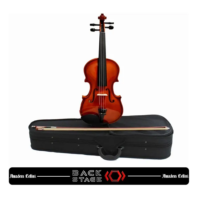 Amadeus Violin Y Estuche Para Niño Principiante 3/4 Amvl003 Color Natural