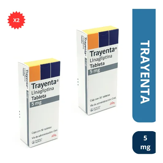 Trayenta Linagliptina 5 Mg 30 Tabletas 2 Pack