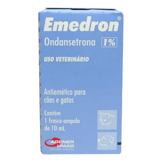Emedron Líquido Cães Gatos 1% 10mg 10ml Ondansetrona Vômito