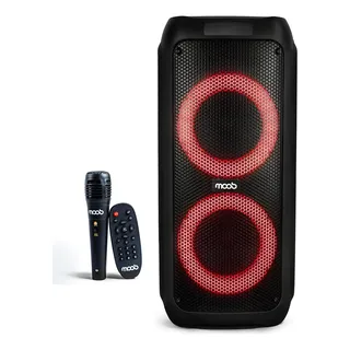Caixa De Som Moob Fusion 400w Bluetooth Tws Iluminação Led Cor Preto Caixa De Som Moob Fusion 400w Bluetooth Tws Iluminação Led Cor Preto