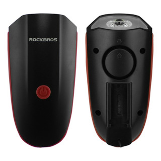 Farol Bike Recarregável Com Buzina Rockbros R - 250 Lumens Farol Bike Recarregável Com Buzina Rockbros R - 250 Lumens