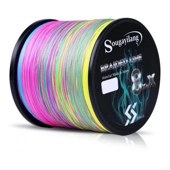Linha De Pesca Multi Filamento 9 Fios 300m 0,20mm 28lbs 12kg