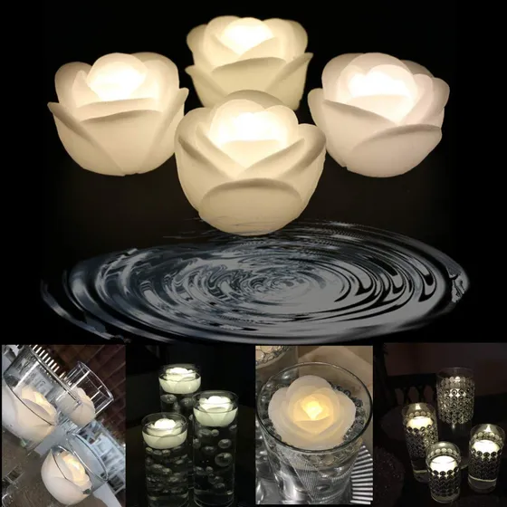 Lacgo 48 Vela Led Impermeabl Flotante Novedosa Activada Agua