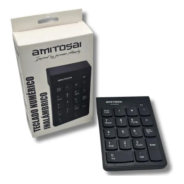 Teclado numérico Numpad Inalámbrico Usb 2.4ghz Amitosai Mts-numpad24