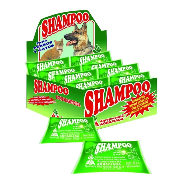 Shampoo Para Perros Agro Sachet 30cc.