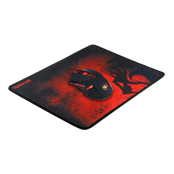Kit Mouse Y Mousepad Gamer Redragon M601wl-ba (m601wl+p016) Color Negro/Rojo