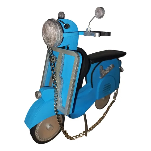 Mini Moto Vespa Antigua Coleccionable