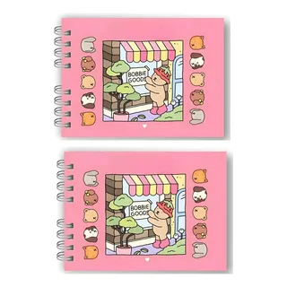 Kit 2 Cadernos De Colorir Bobbie Goods 50 Folhas A5 Kit 2 Cadernos De Colorir Bobbie Goods 50 Folhas A5