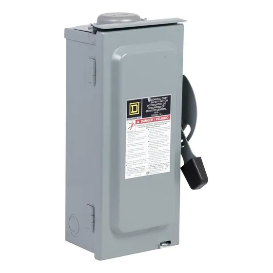 Interruptor De Seguridad Fusible 60 Amperios 240 V 2 Polos E