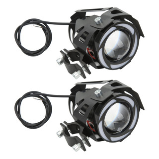 Op - Refletor Led Para Motocicleta Com Olho De Anjo Colorido Op - Refletor Led Para Motocicleta Com Olho De Anjo Colorido