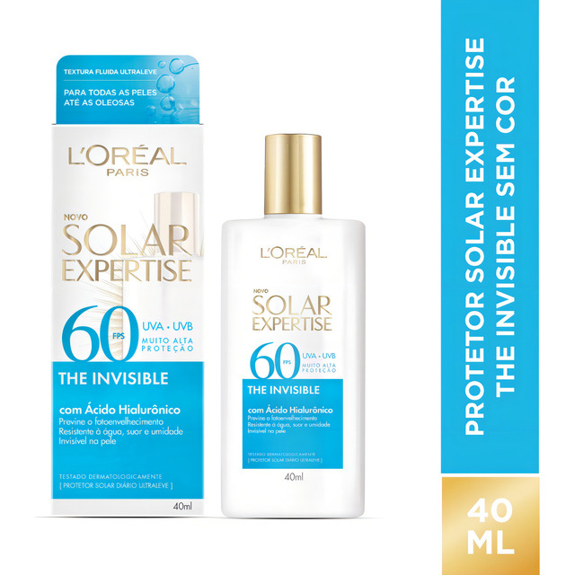 Protetor Solar Facial Expertise The Invisible Sem Cor Fps60 40g L'oreal Paris Protetor Solar Facial Expertise The Invisible Sem Cor Fps60 40g L'oreal Paris