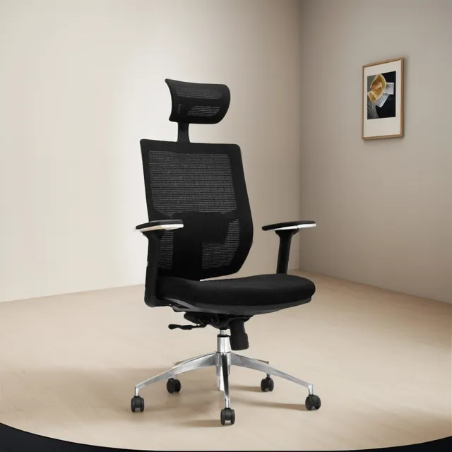 Silla De Oficina Ergonómica Presidente Lims Negro Ofideas Material Del Tapizado Paño