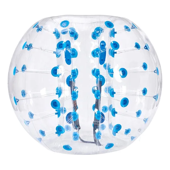 Pelota Inflable Zorb De Choque Burbuja Futbol Puntos Azules