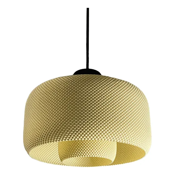 Lámpara Colgante Moderna De Diseño Lola 40cm Xl Cable Textil
