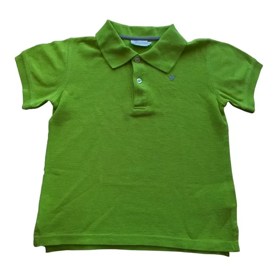 Franela Verde Limón Polo Para Niños Talla 6 Epk