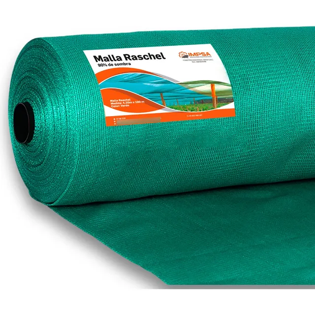 Mallas Raschel Verde 90% 4.2m Ancho X100m Largo Importado