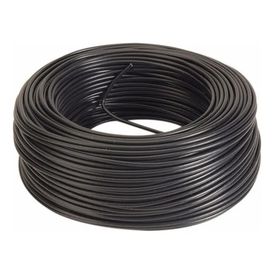 Fio Cabo Flexível Pp 2 Vias 1,0mm Extensão Rolo 5 Metros Cor da cobertura Preto
