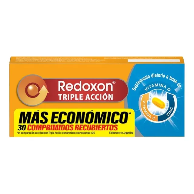 Redoxon Triple Acción Vitamina C X30 Comprimidos Rec. Sin sabor