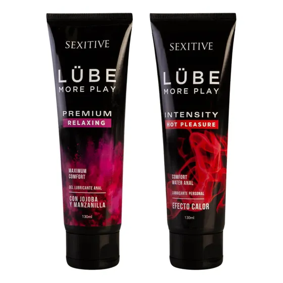 Combo Lubricante Sexitive Lube Relaxing + Lube Hot Exitoys