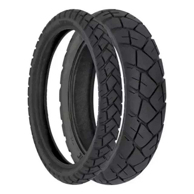Pneu 120/80-18 + 90/90-21 Technic T&c Plus Lander Xre300