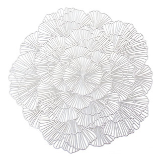 Manteles Individuales De Pvc Circular Color Metálico 12pzas Manteles Individuales De Pvc Circular Color Metálico 12pzas