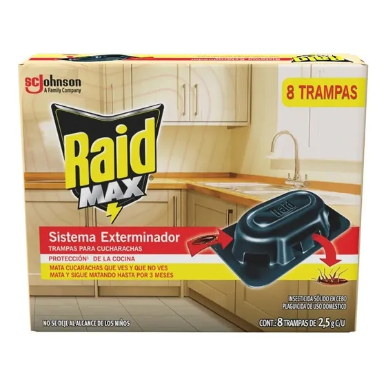 8 Pzas De Trampa P/ Cucarachas Control Tramp Plaga Insectos