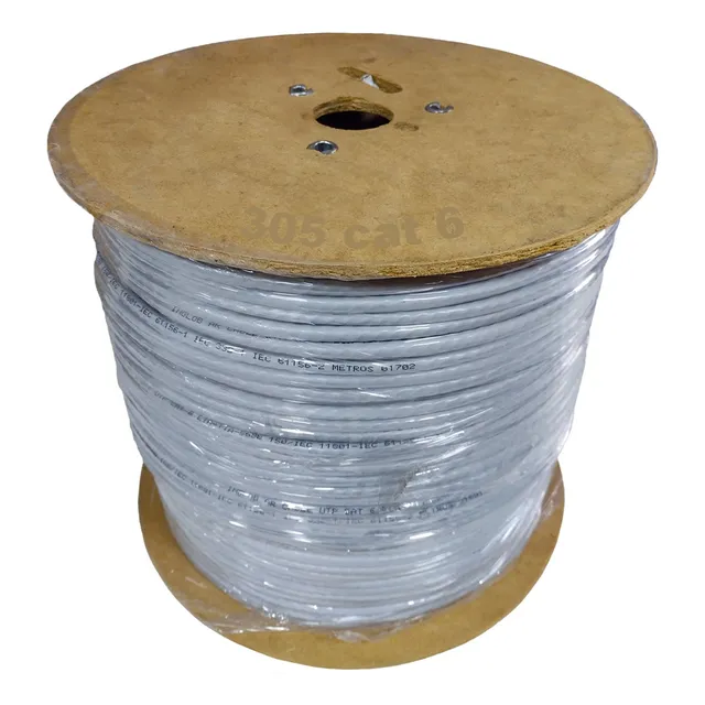 Cable Utp Categoria 6e Cat 6 Exterior 305mts Cobre 100% Puro
