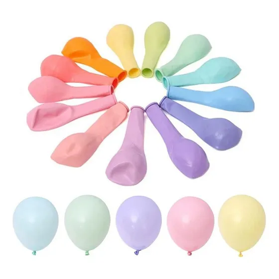 Globos Látex Color Pastel 5 Pulgada X100 Und Multicolor