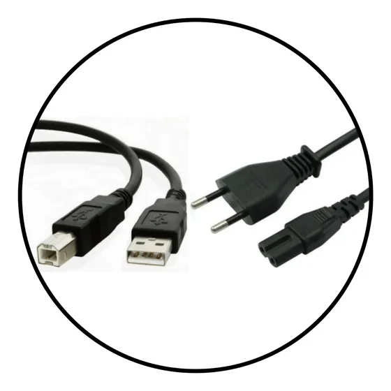 Conjunto De Cabos Para Hp Dj 2136 _ ( Ac + Usb )