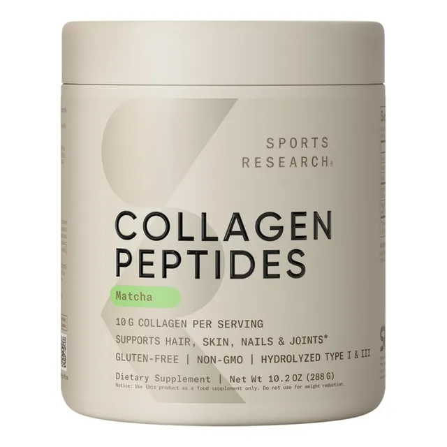 Péptidos De Colágeno 10g Sports Research 288 Gr Matcha