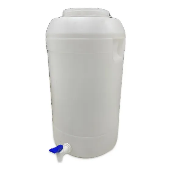 Bidón Plástico Con Canilla 25 Litros Blanco/transparente X1u