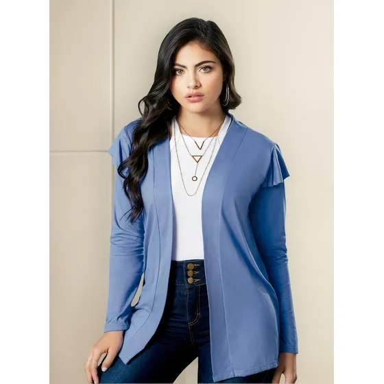 Cardigan Adulto Mora Azul Mp 88820