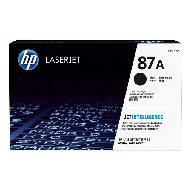 Tóner HP LaserJet 87A Negro