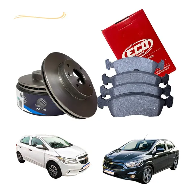 Kit Freio Disco + Pastilha Onix 2015 2016 2017 2018 2019