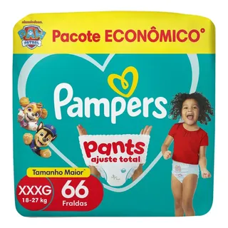 Fralda Pants Ajuste Total Xxxg 66 Unidades Pampers