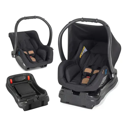 Kit Bebê Conforto Cadeirinha Carro Com Base Bolt Tutti Baby Preto