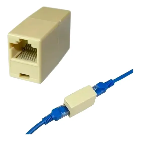 Adaptador Emenda Extensão Femea Rj45 8x8 - Link+