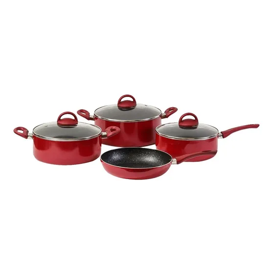 Batería De Cocina Feuer Jena 7 Pz Inducción Antiadherente
