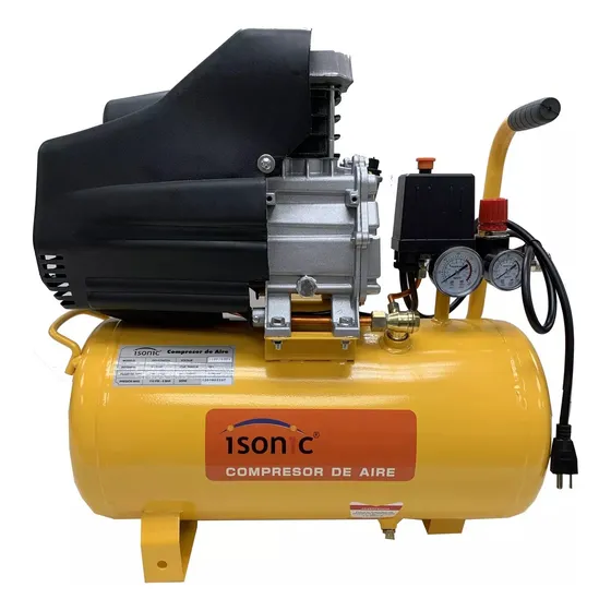 Compresor De Aire 24lts 2 1/2hp 110v 116psi Piston Isonic