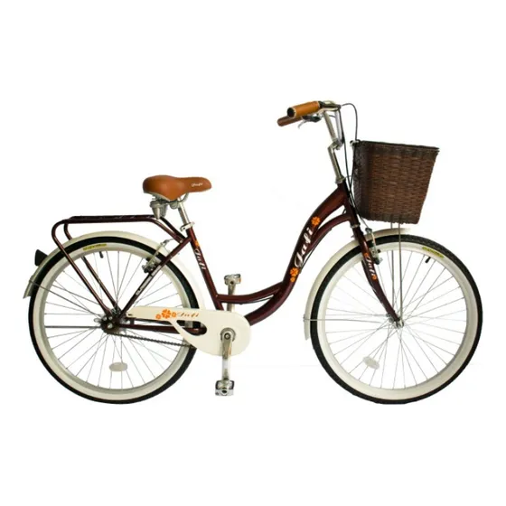 Bicicleta Vintage Lady Urbana Rojo Vino