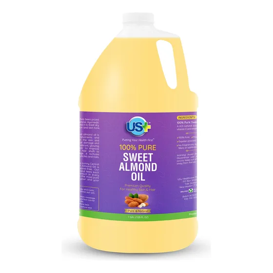 Us+ Aceite De Almendras Dulces 100% Puro, Totalmente Natural