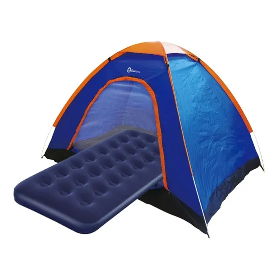 Carpa Autoarmable!! Pop Up 2 P + Colchon Inflable 1 Plaza