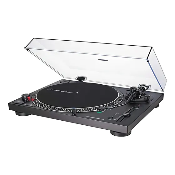 Toca Discos Audio-Technica Acionamento Direto Analógico e Digital AT-LP120XUSB-BK preto 127/220V