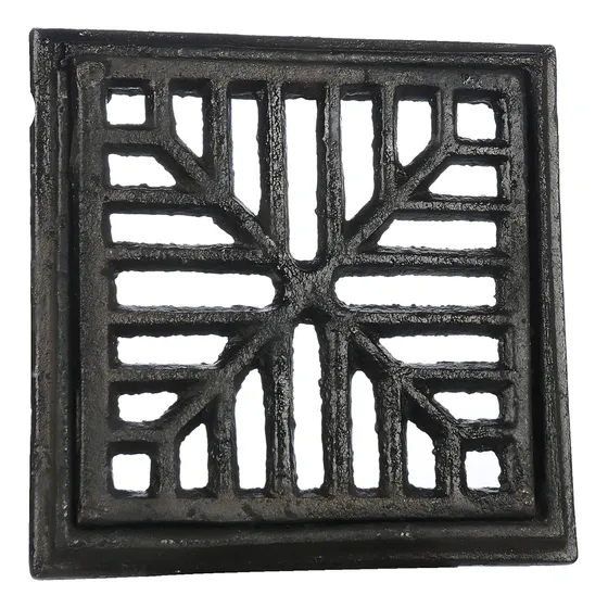 Reja Rejilla Hierro Fundido Con Marco 30x30 Cm Piso Patio