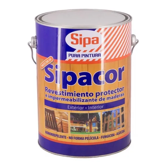 Galon Sipacor Protector E Impermeabilizante Color Encina