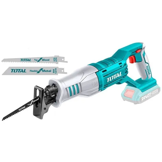 Sierra Sable Inalámbrica 20v Total Con 2 Hojas Gs