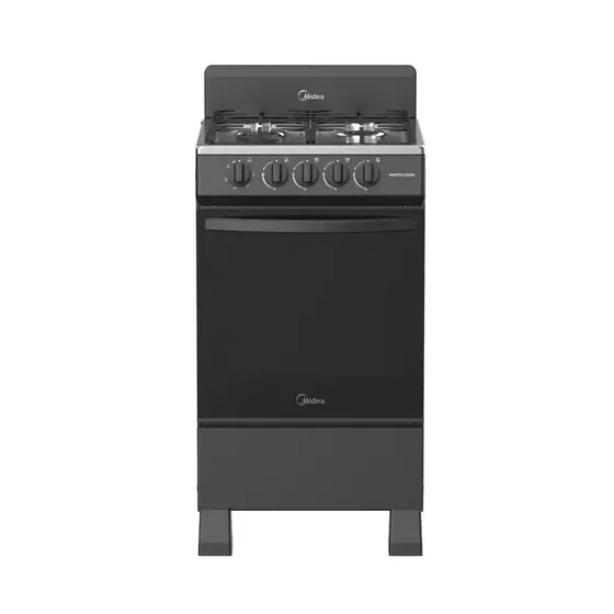 Estufa Estufa De Piso Midea Con Copete 20 Mastercook Negra