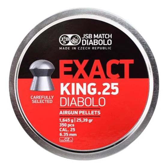 Postones Jsb Exact King.25 6.35mm 25.39 Gr Lata 350 Unidades